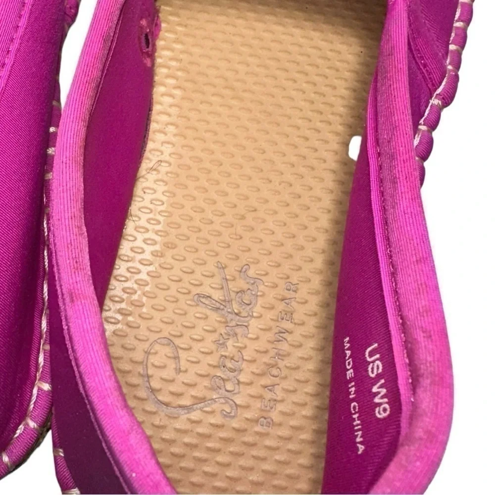 Sea Star Beachwear Women’s Size 9 Hot Pink Beachcomber Espadrille Water Shoes